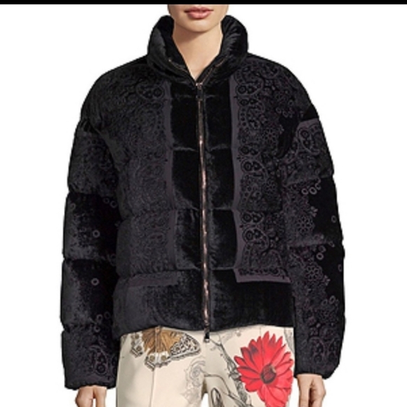 Moncler Jackets & Blazers - Moncler Labbe Giubbotto Velvet Quilted Puffer Jacket Size 5 NWT